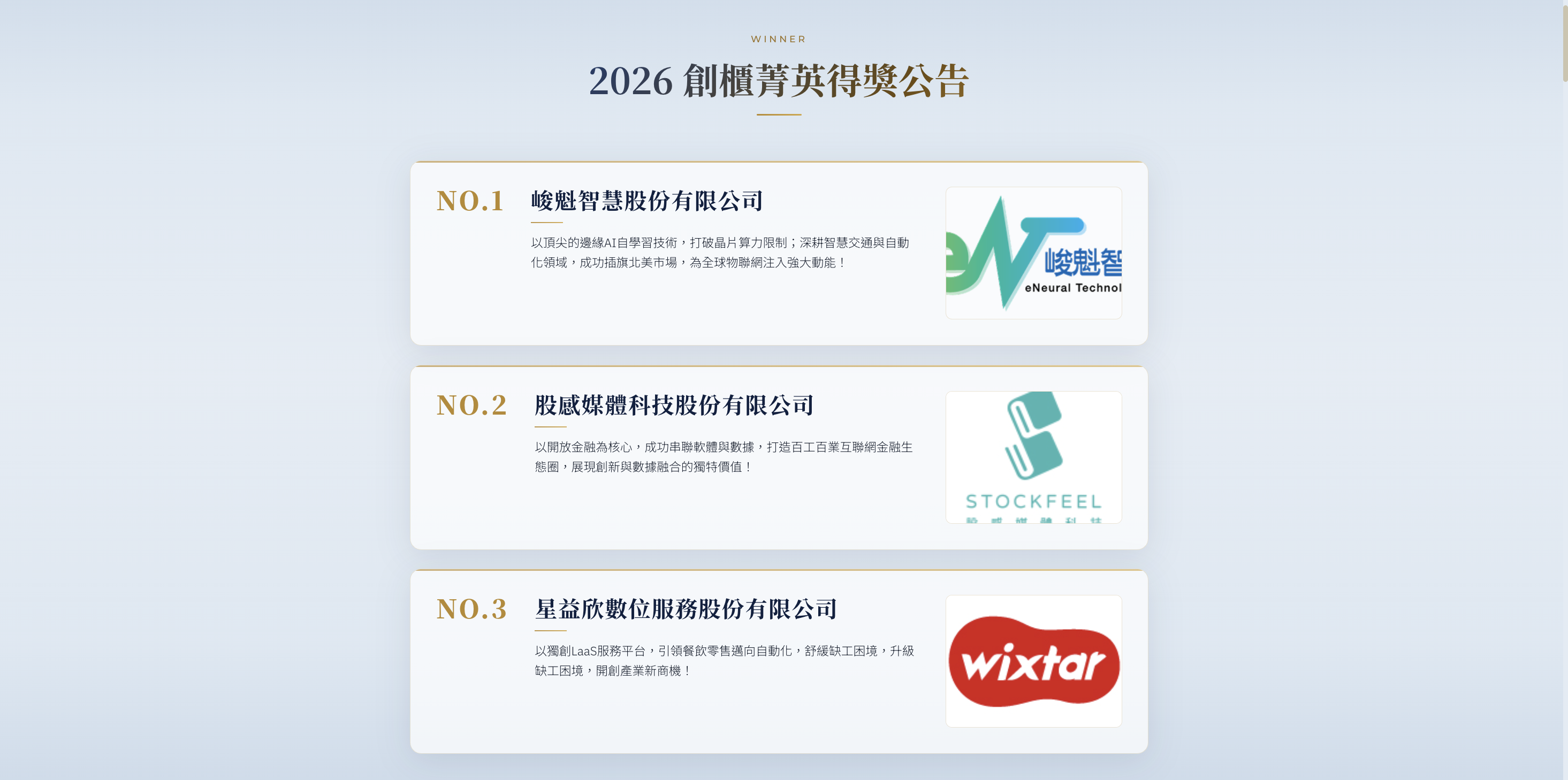 股感媒體科技榮獲 2026「創櫃菁英選拔」第二名殊榮
